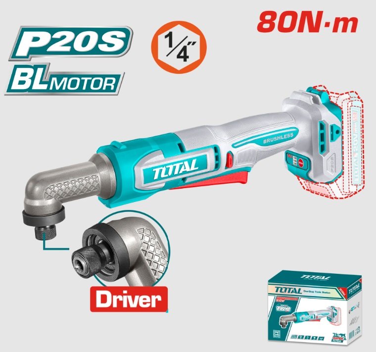 ATORNILLADOR DE IMPACTO 20V BL1/4 80NM S/BATERIA TOTAL